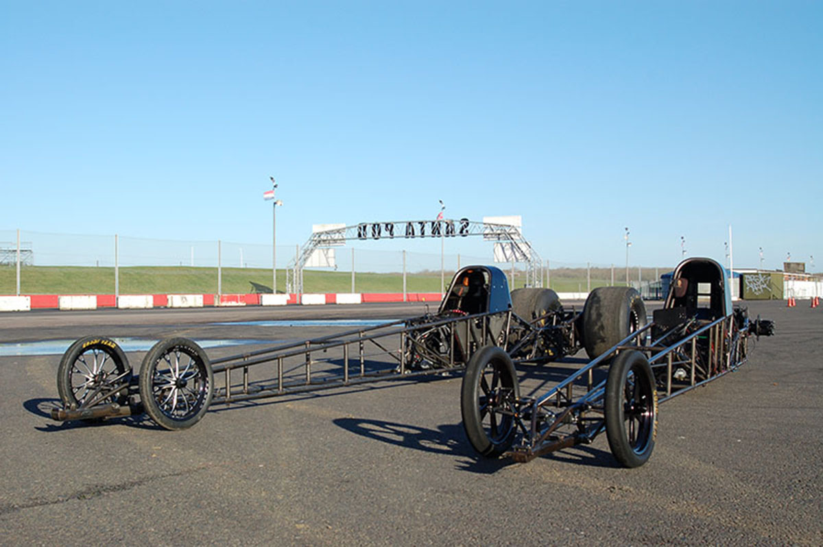 bare top fuel chassis